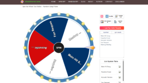 Spin the Wheel Tour Setlist – Random Song Picker