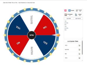 spin yes or no Spin the Wheel Yes or No - Get Answers in Seconds Now Spin Wheel Yes or No – Quick Answers for Any Question